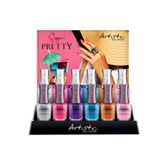 Artistic Nail Sippin Pretty Mix Display 12pc